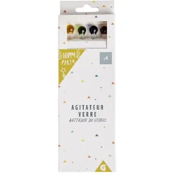 Agitateur en verre Ø1xH18cm x4