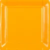 Assiette carton orange x8