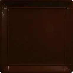 Assiette en carton chocolat x8