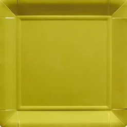 Assiette en carton vert pistache x8