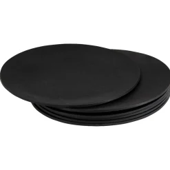 Assiette grise plastique x6