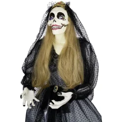 Automate vieille mariée animée et sonore Halloween 165cm