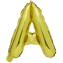 Ballon aluminium happy new year doré 34cm