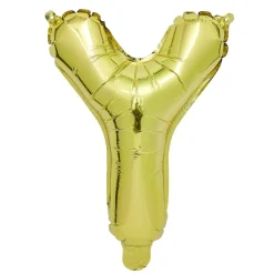 Ballon aluminium happy new year doré 34cm
