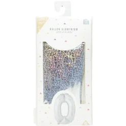 Ballon chiffre 0 aluminium