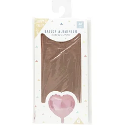 Ballon coeur en aluminium