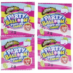 Ballon de fête x2 avec sachet de poudre pétillante x4