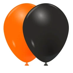 Ballon Halloween noir et orange x30