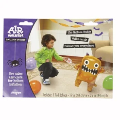 Ballon hélium monstre orange