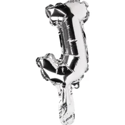 Ballon JOYEUX ANNIVERSAIRE en aluminium doré/argenté