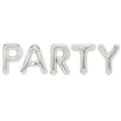 Ballon PARTY en aluminium argenté