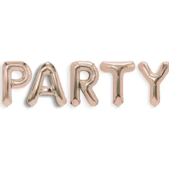 Ballon PARTY en aluminium rose
