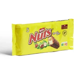 Barres chocolat/noisette Nuts x5