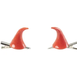 Barrette corne de diable Halloween x2