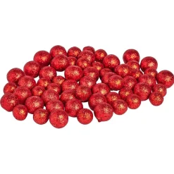 Bille décorative polystyrène pailletée Ø1,5cm x62 - 3 modèles