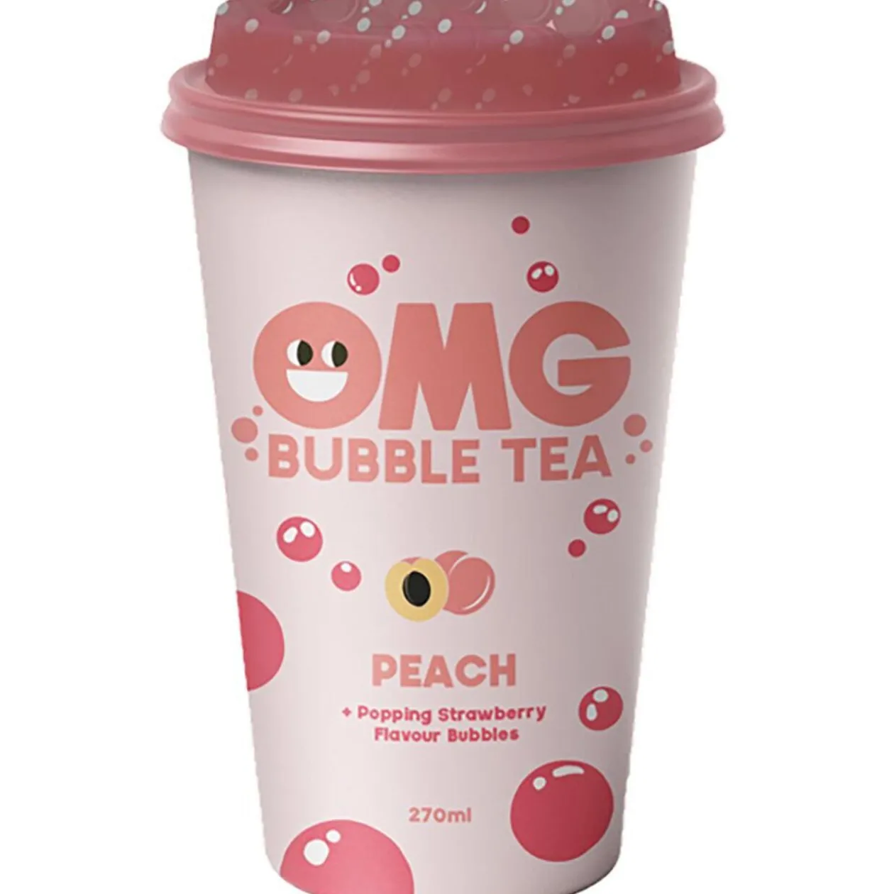 Boisson Bubble Tea 270ml goût pêche