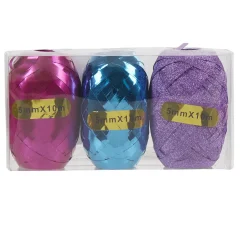 Bolduc rose violet et bleu 10 m x3