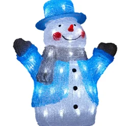 Bonhomme de neige 3D lumineux fixe