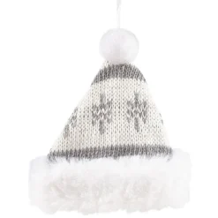 Bonnet de Noël à suspendre gris