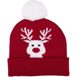 Bonnet de Noël Adulte en tricot lumineux