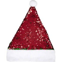 Bonnet de Noël sequin reversible