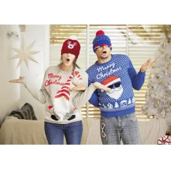 Bonnet lumineux de Noël adulte