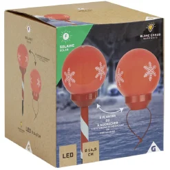 Borne lumineuse solaire 2en1 à planter et accrocher H42,5cm Ø14,5cm