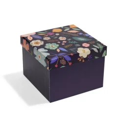 Boîte à cadeau carrée 15x15xH11cm - 2 modèles