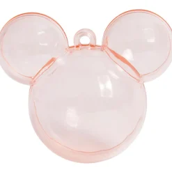 Boîte à dragées rose transparent x3