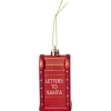 Boîte aux lettres "Letters to Santa" à suspendre rouge