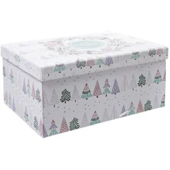 Boîte cadeau Noël Merry Christmas L.38,5 x l.17,5 x H.28 cm