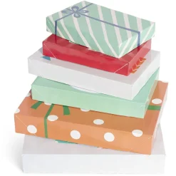 Boîte cadeau Noël pliable x6