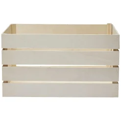 Boîte en bois grand modèle marron