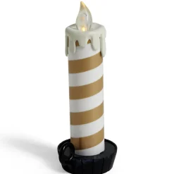 Bougie LED flamme effet fondant avec support - 3 coloris