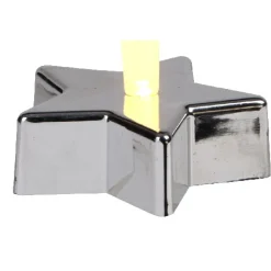 Bougie led étoile agentée