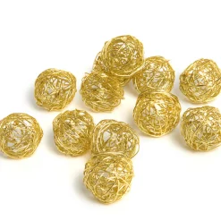 Boule décorative ivoire x12