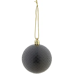 Boule de Noël à motif relief brillant