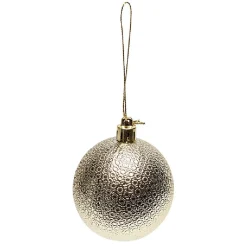 Boule de Noël à motif relief brillant