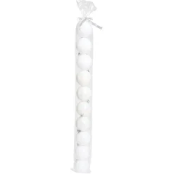 Boule de Noël blanc iridescent brillant Ø6cm x10