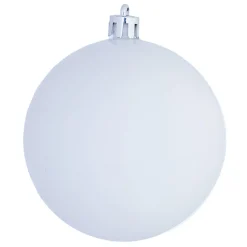 Boule de Noël blanc rose mat brillant x8