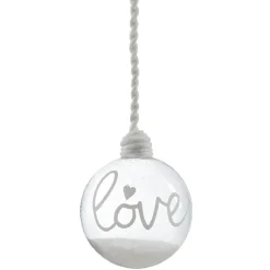 Boule de Noël en verre à suspendre