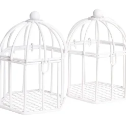 Cage à dragées blanche x2