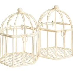 Cage à dragées ivoire x2