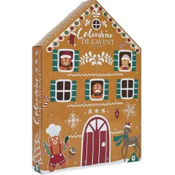 Calendrier de l'avent 24 suspensions bois