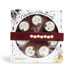 Calendrier du nouvel an thème bougies 7 cases