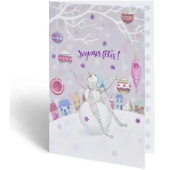 Carte de voeux Noël 12x17cm