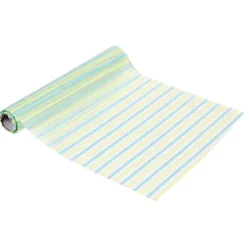 Chemin de table organza bayadère multicolore