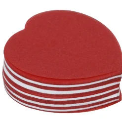 Confettis coeur rouge et blanc