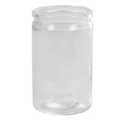 Contenant cylindrique en verre avec bouchon en liège x6