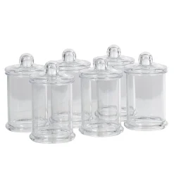 Contenant forme bonbonnière en plastique x6